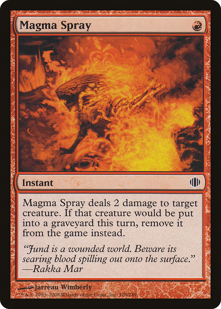 Magma Spray (108) Foil - Shards of Alara