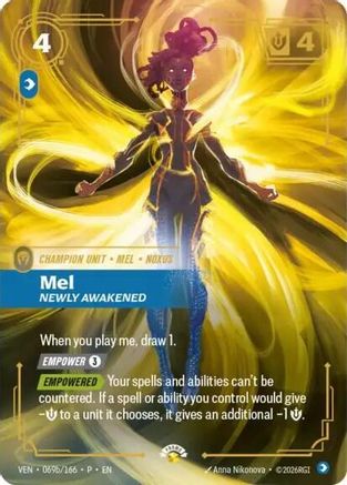 Mel – Newly Awakened (069b) Foil - Riftbound Promotional Cards