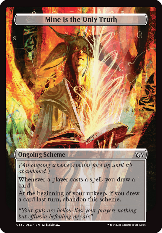 Mine Is The Only Truth (Full Art) [Duskmourn: House of Horror Commander]