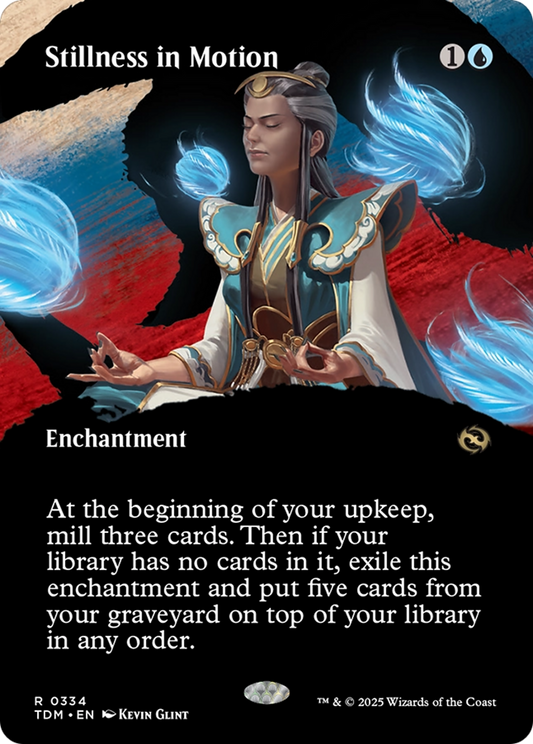 Stillness in Motion (Borderless) (334) Foil - Tarkir: Dragonstorm