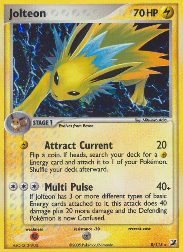 Jolteon (8/115) [EX: Unseen Forces] | Silver Goblin