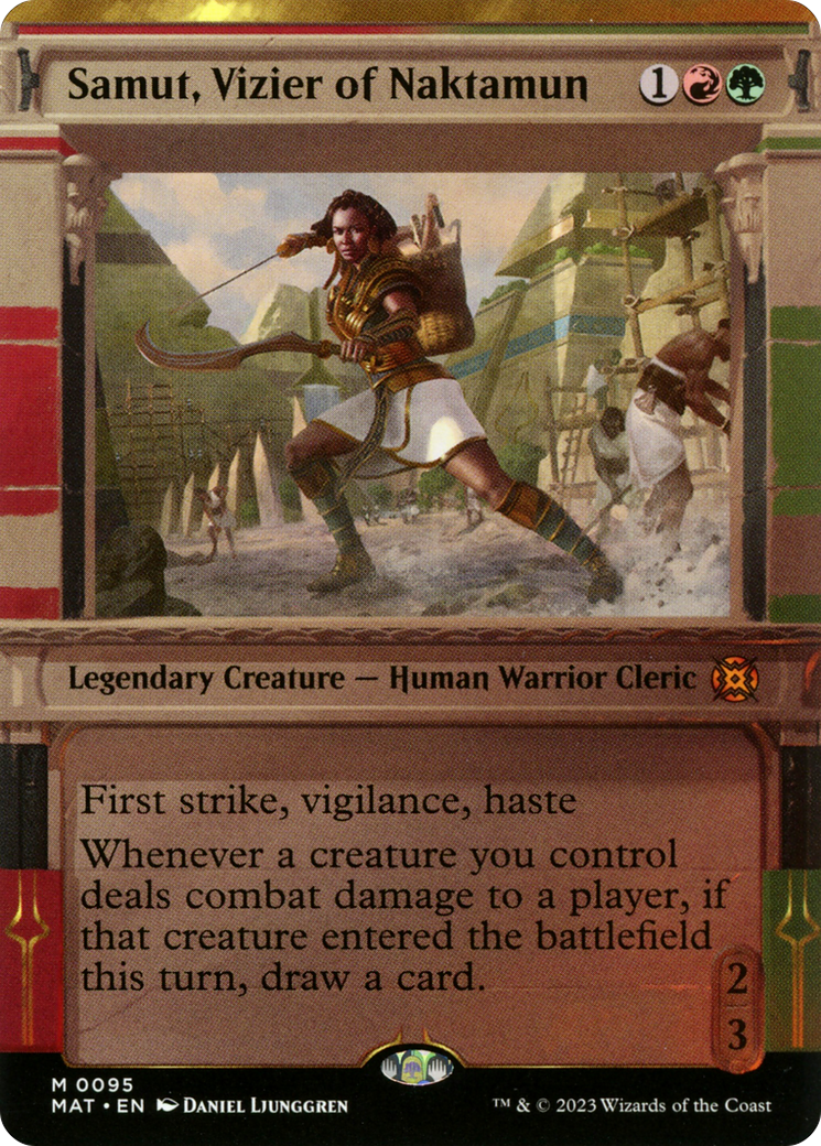 Samut, Vizier of Naktamun (Showcase) (095) Foil - March of the Machine: The Aftermath