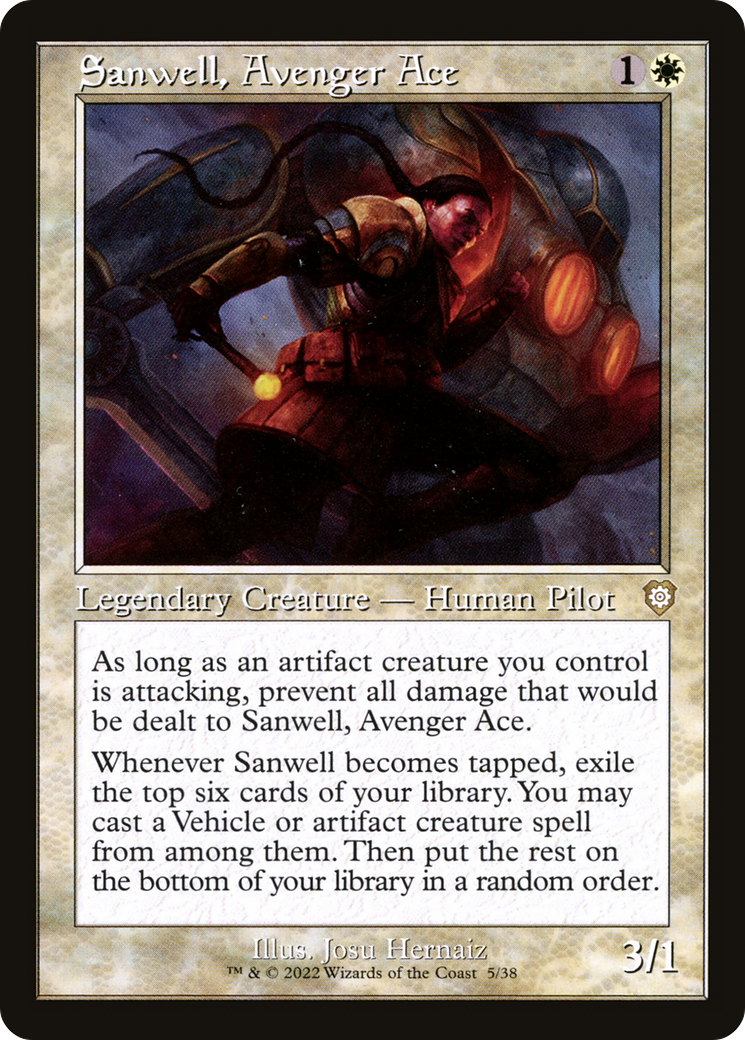 Sanwell, Avenger Ace (Retro) [The Brothers' War Commander] | Silver Goblin