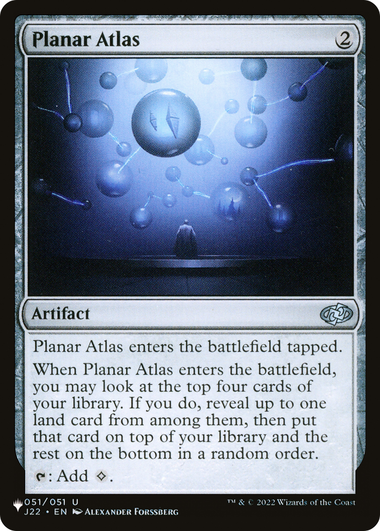 Planar Atlas (J22-51) - The List