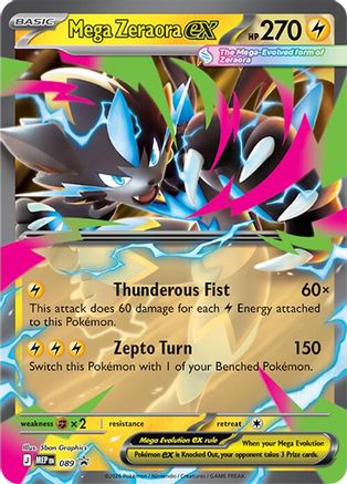 Mega Zeraora ex (89) Holofoil - Black Star Promos