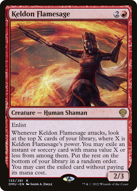 Keldon Flamesage [Dominaria United] Foil