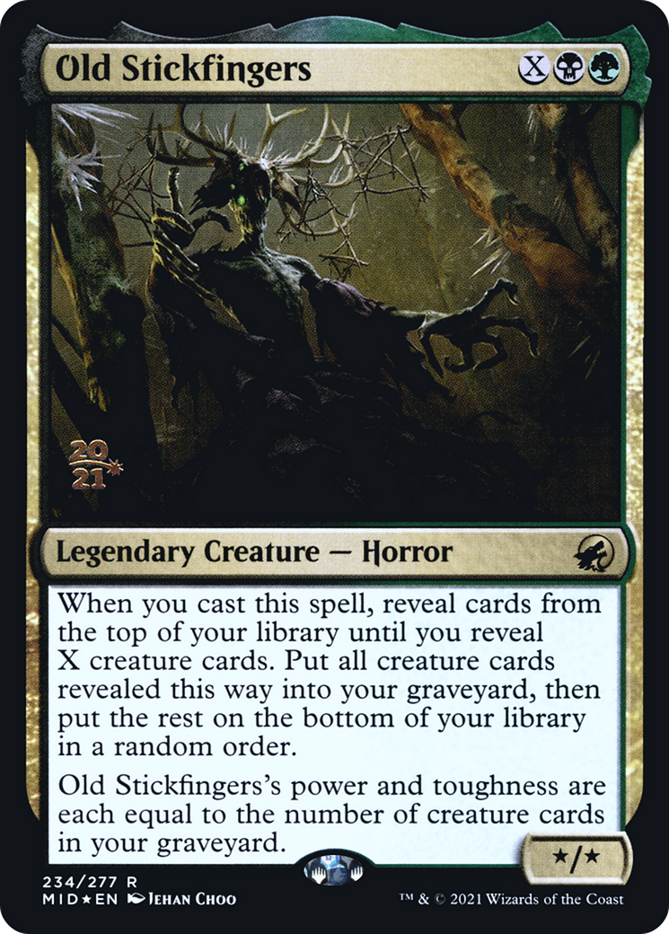 Old Stickfingers (234s) Foil - Innistrad: Midnight Hunt Promos