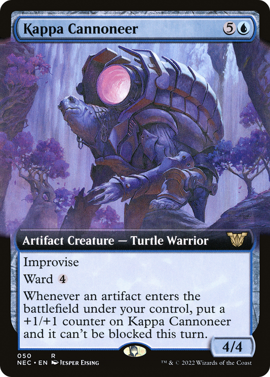 Kappa Cannoneer (Extended Art) (050) - Neon Dynasty Commander