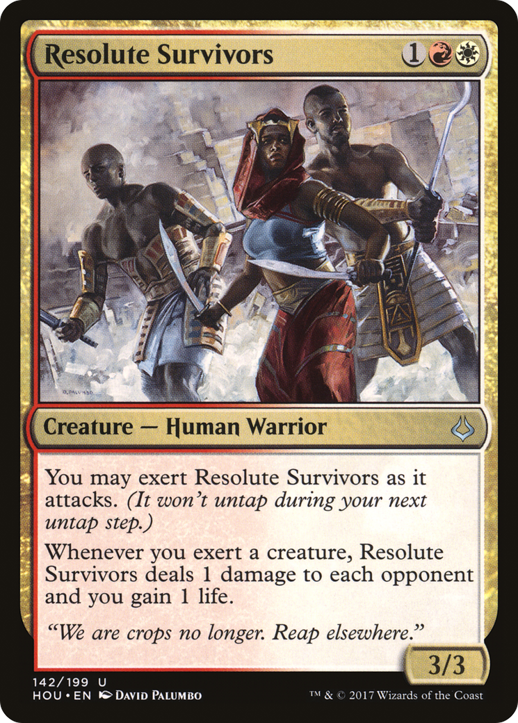 Resolute Survivors (142) Foil - Hour of Devastation
