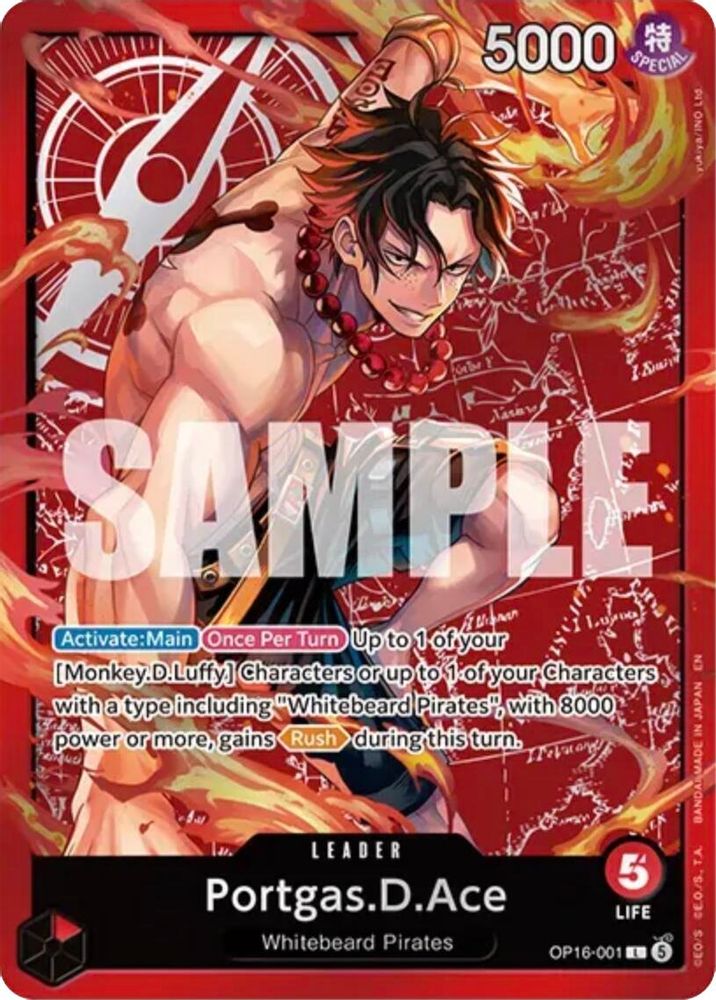 Portgas.D.Ace (Ace Deck) (OP16-001) Foil
