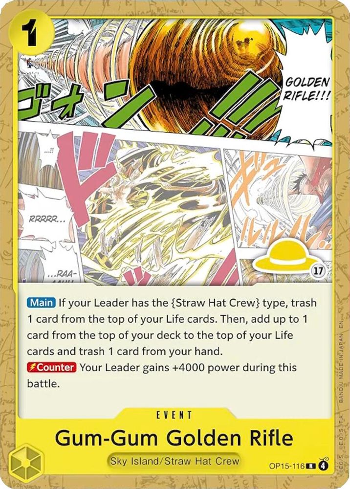 Gum-Gum Golden Rifle (Luffy Deck) (OP15-116)