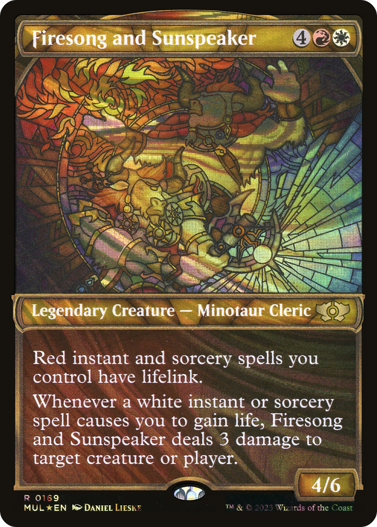 Firesong and Sunspeaker (Halo Foil) (Showcase) (169) Foil - Multiverse Legends