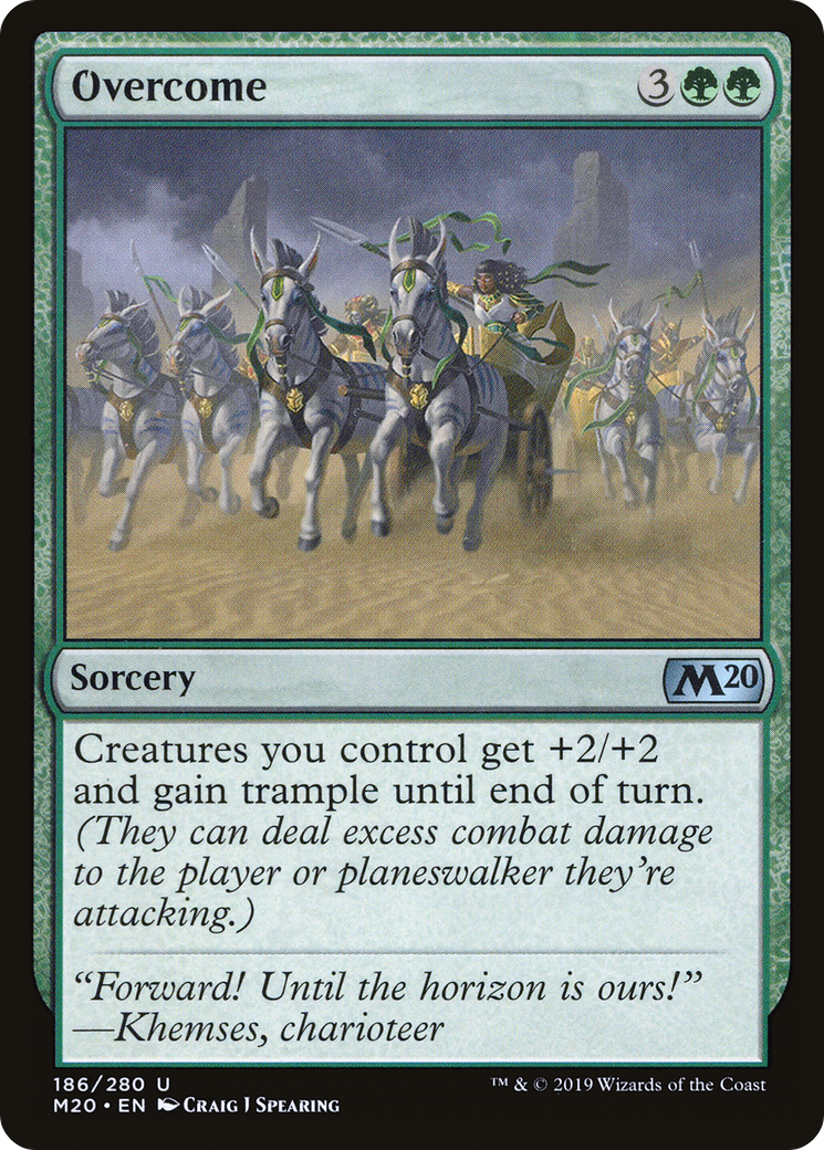 Overcome (186) Foil - Core Set 2020