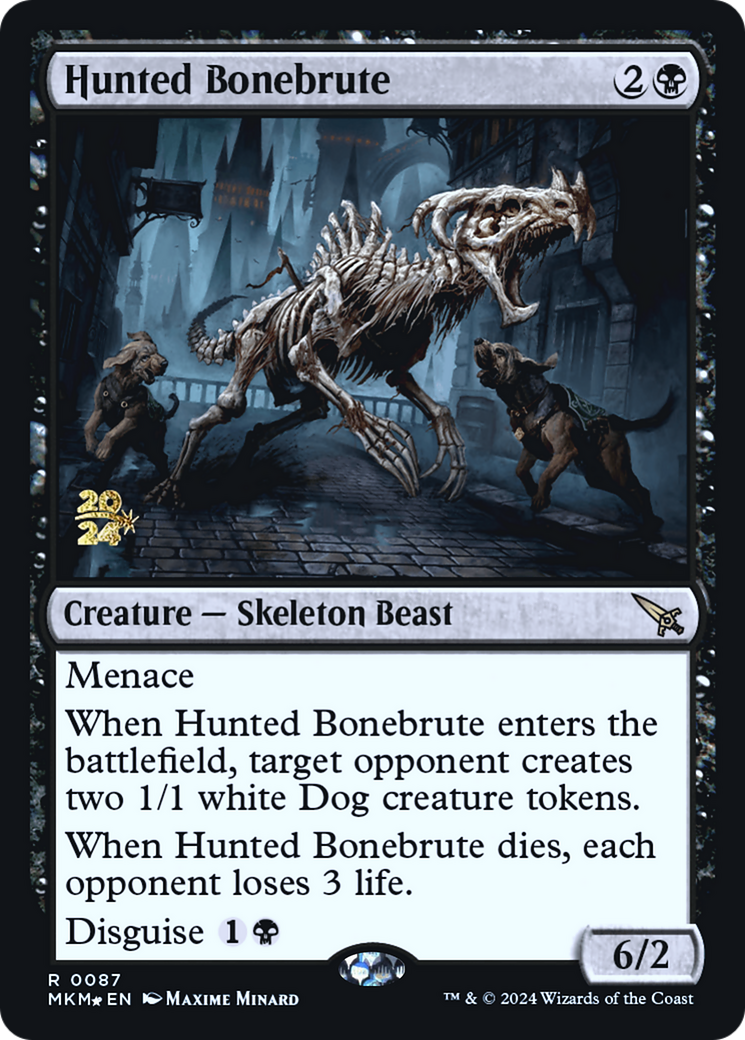 Hunted Bonebrute (087) Foil - Murders at Karlov Manor Promos