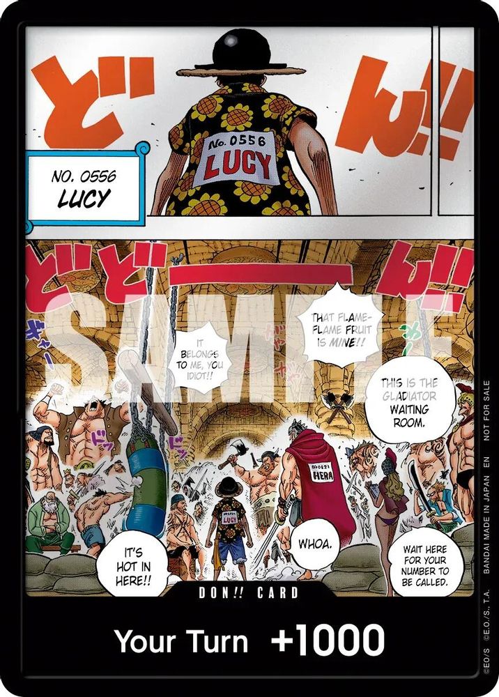 DON!! Card (Flame-Flame Fruit Coliseum) Foil - One Piece Promotion Cards