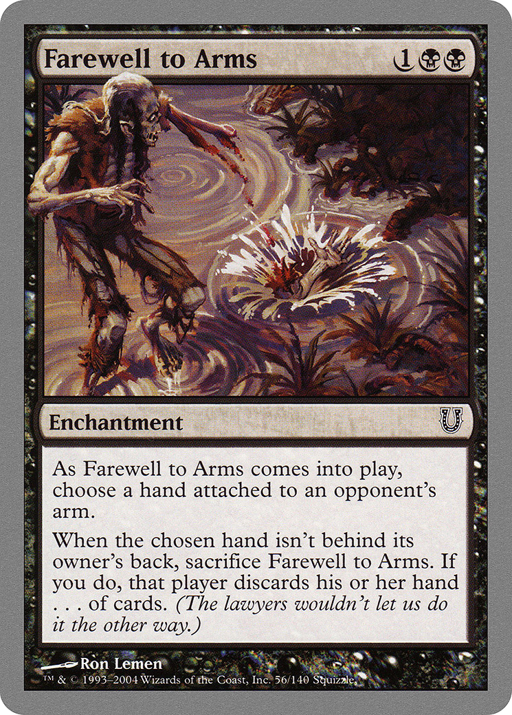 Farewell to Arms (056) - Unhinged