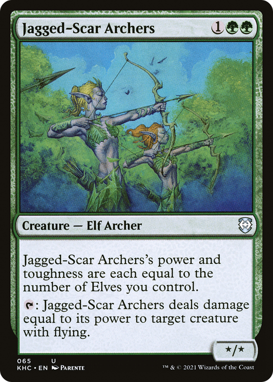 Jagged-Scar Archers (065) - Kaldheim Commander