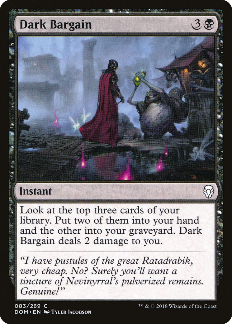 Dark Bargain [Dominaria] Foil