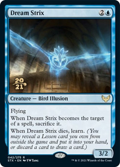 Dream Strix [Strixhaven: School of Mages Prerelease Promos] | Silver Goblin