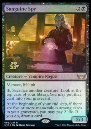 Sanguine Spy [Streets of New Capenna Prerelease Promos] | Silver Goblin