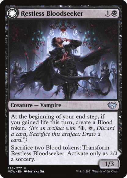 Restless Bloodseeker (128) Foil - Innistrad: Crimson Vow