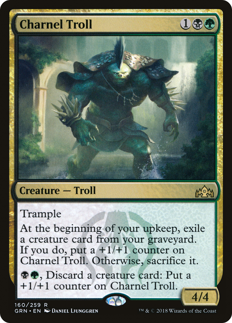 Charnel Troll (160) - Guilds of Ravnica