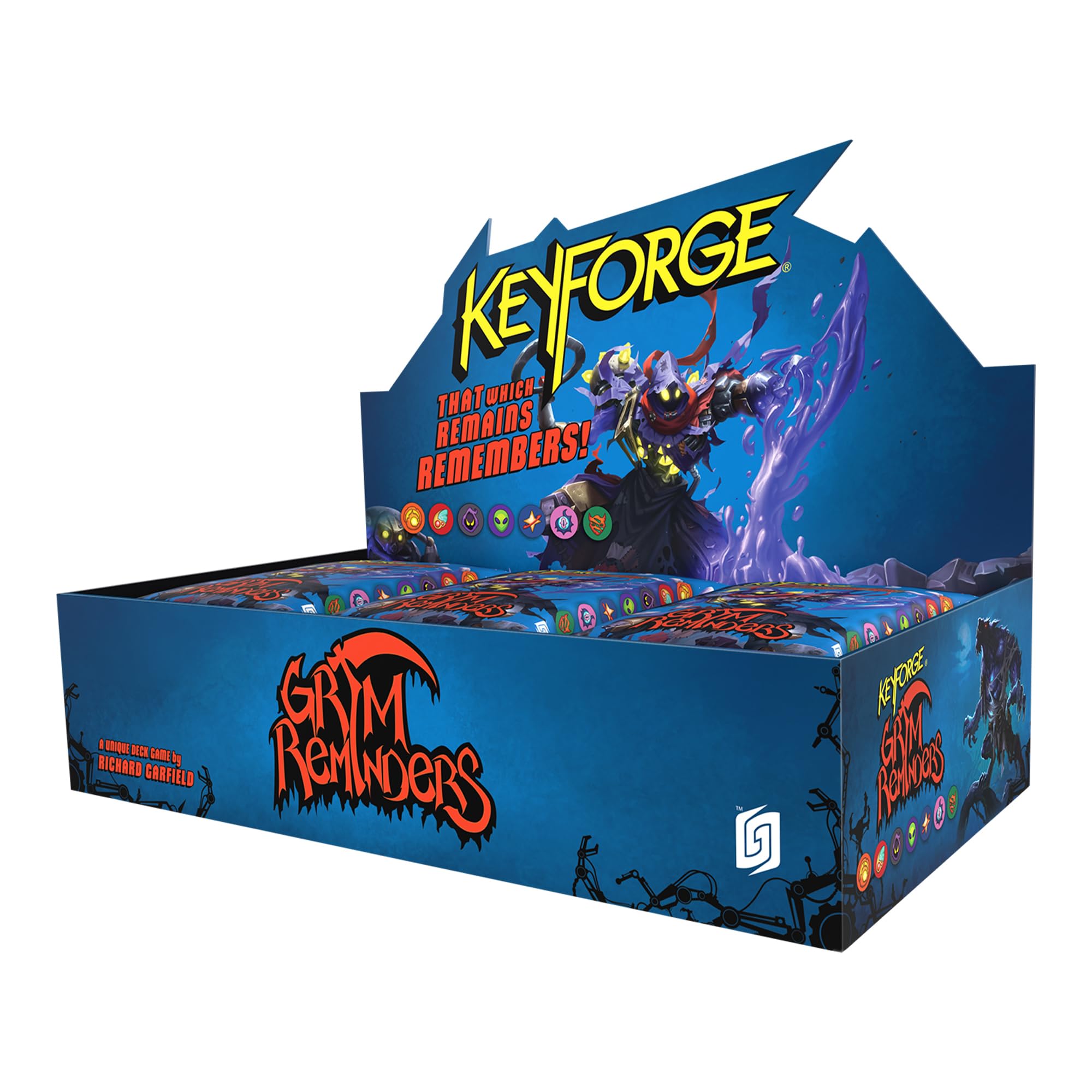 KeyForge: Grim Reminders - Archon Deck Display (Display of 12) | Silver Goblin