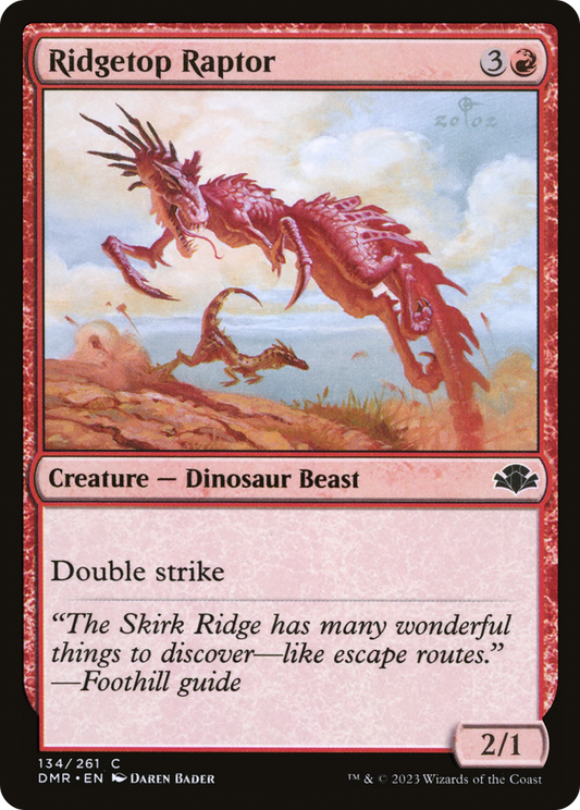 Ridgetop Raptor [Dominaria Remastered] Foil