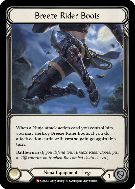 Breeze Rider Boots [CRU053] (Crucible of War)  1st Edition Normal | Silver Goblin