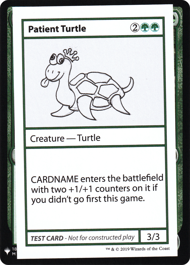 Patient Turtle - Mystery Booster Playtest Cards 2019
