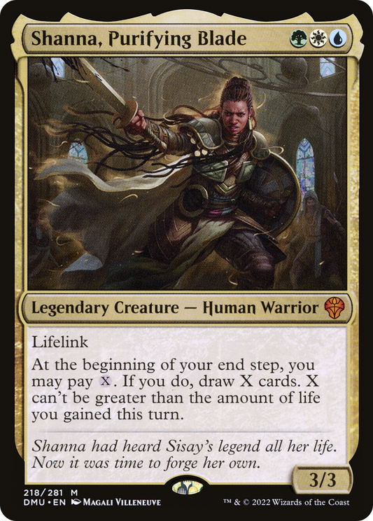 Shanna, Purifying Blade [Dominaria United] Foil