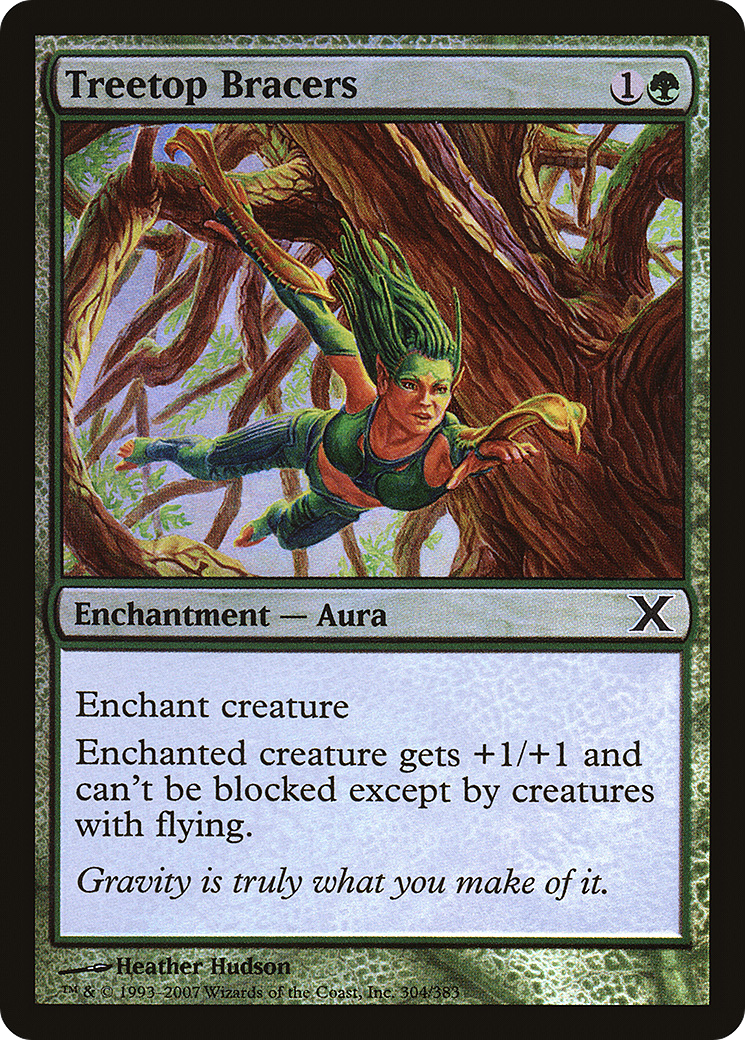Treetop Bracers (304) Foil - Tenth Edition