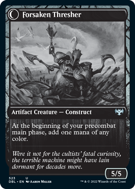 Foreboding Statue // Forsaken Thresher (523) - Innistrad: Double Feature