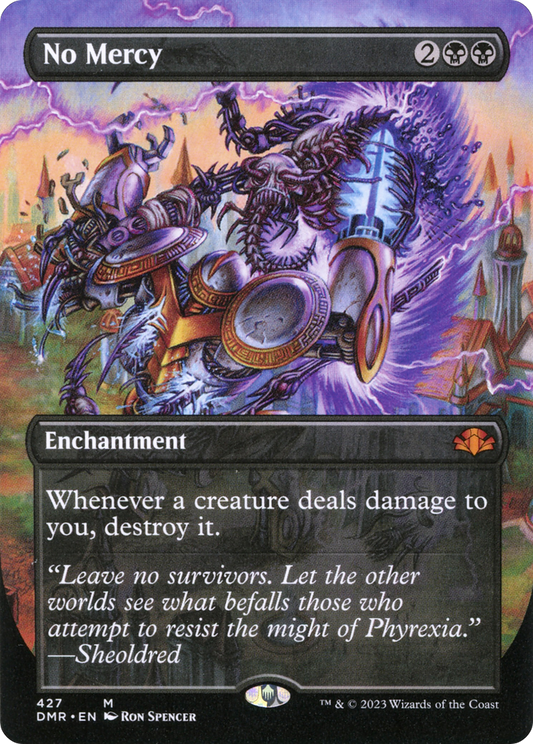 No Mercy (Borderless Alternate Art) [Dominaria Remastered] Foil