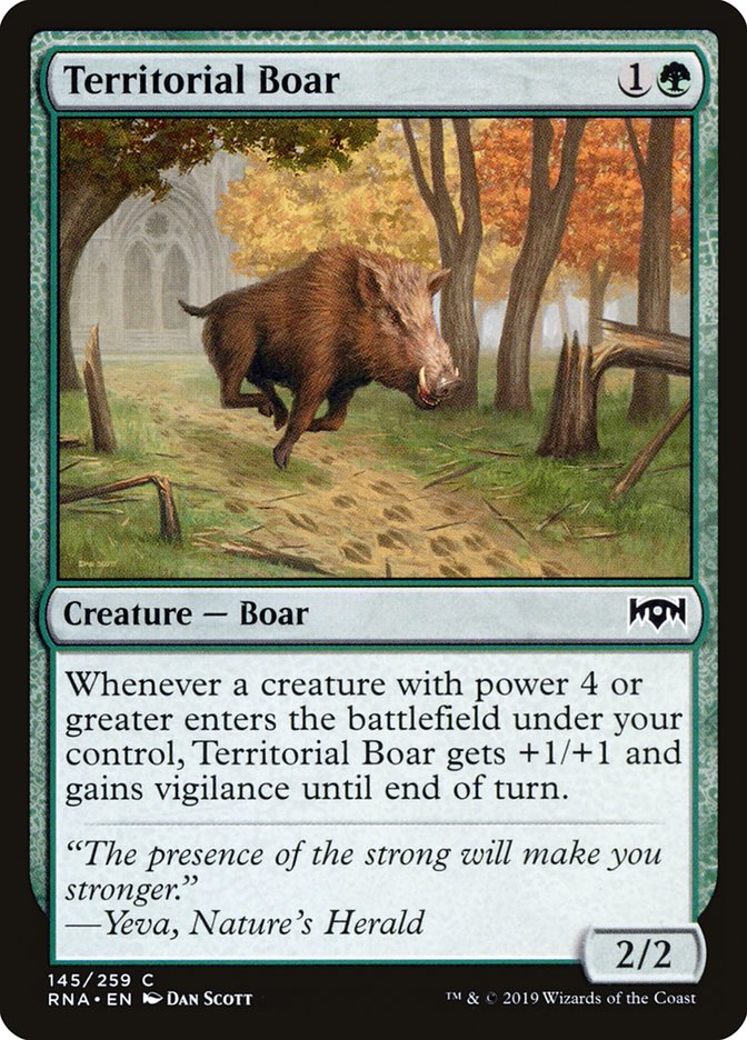 Territorial Boar [Ravnica Allegiance] | Silver Goblin