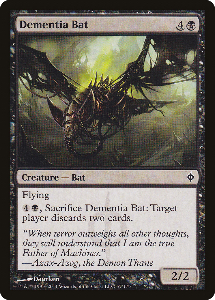 Dementia Bat (055) Foil - New Phyrexia