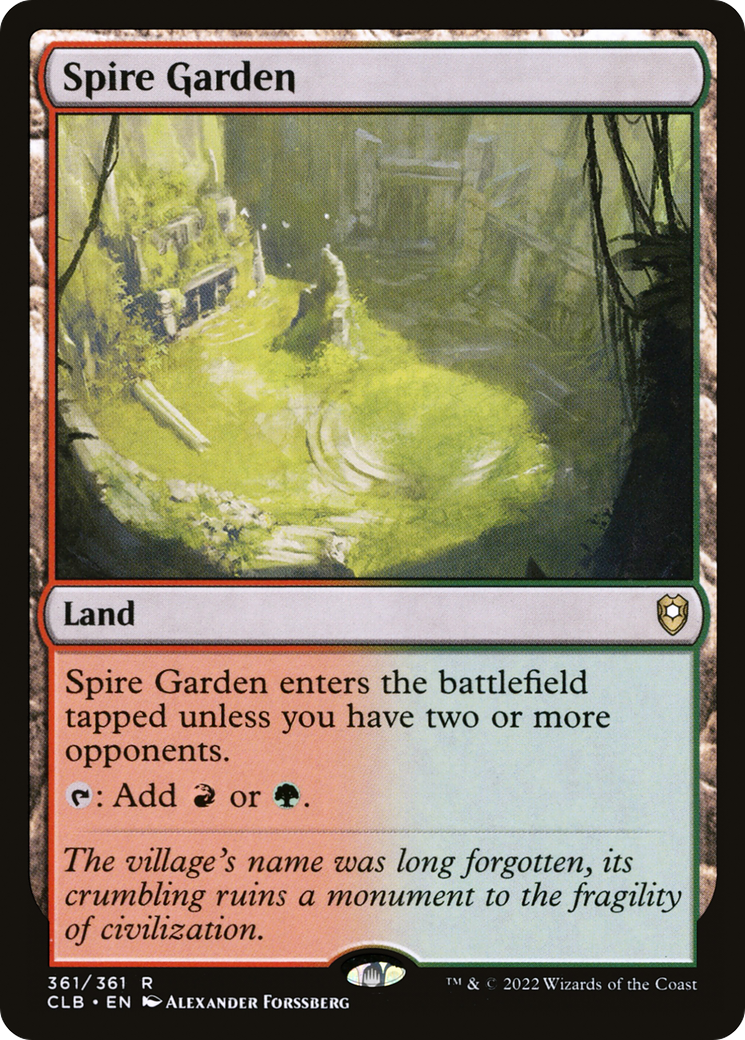 Spire Garden (361) Foil - Commander Legends: Battle for Baldur's Gate