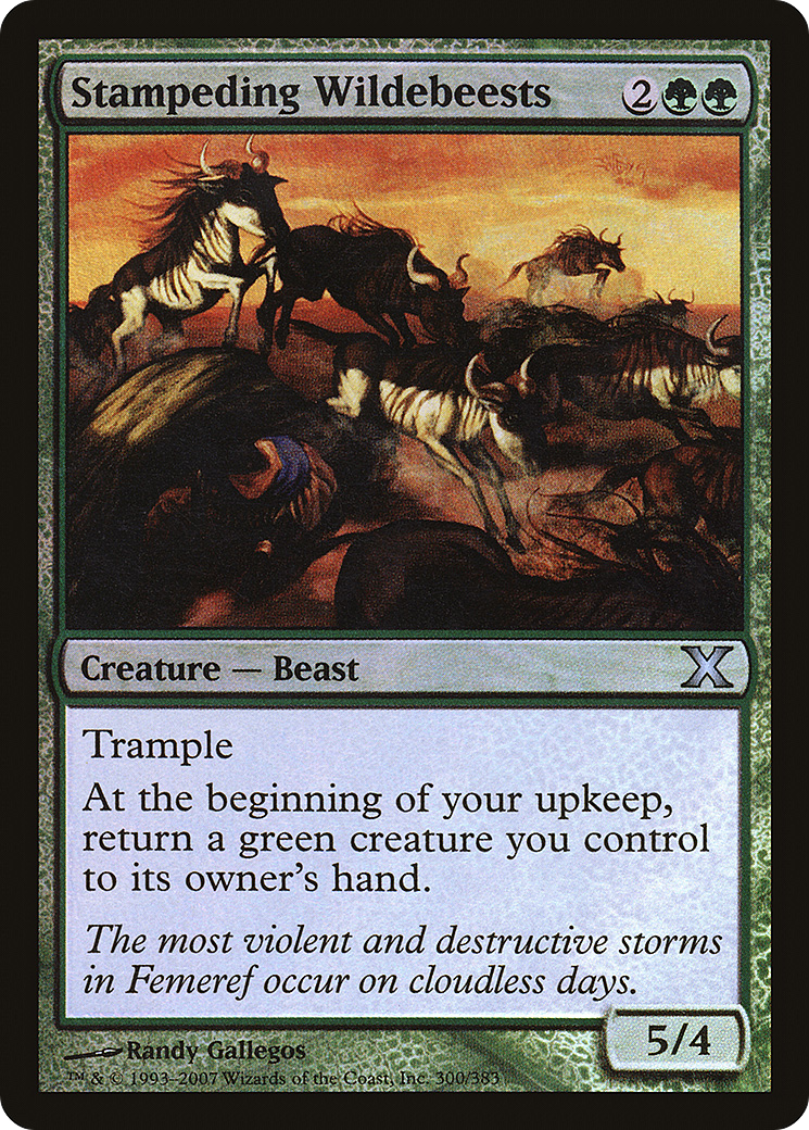 Stampeding Wildebeests (300) Foil - Tenth Edition