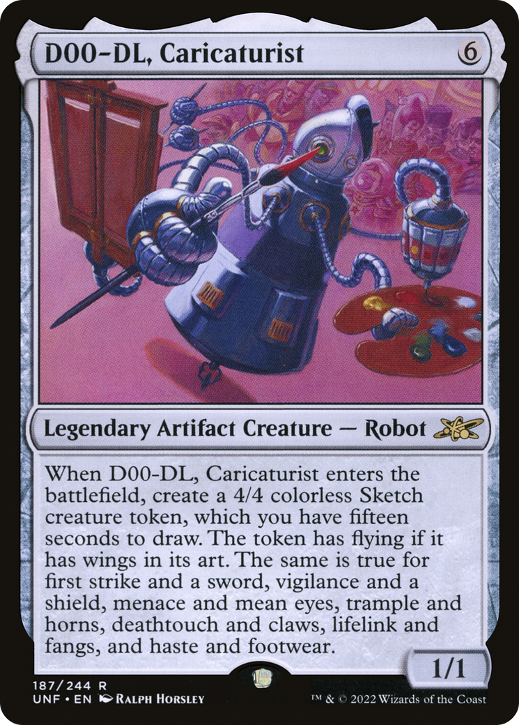 D00-DL, Caricaturist (187) Foil - Unfinity