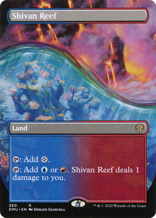 Shivan Reef (Borderless Alternate Art) [Dominaria United] Foil