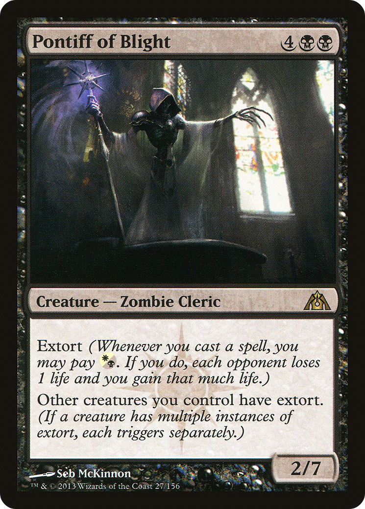 Pontiff of Blight (027) Foil - Dragon's Maze