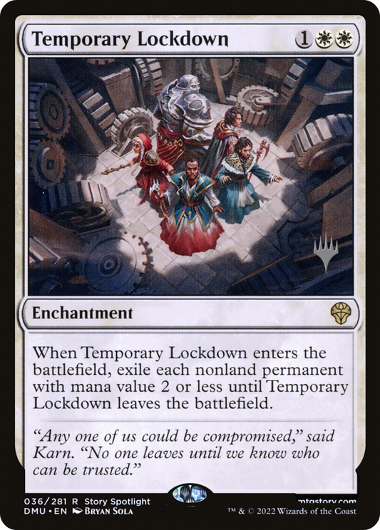 Temporary Lockdown (Promo Pack) [Dominaria United Promos] Foil