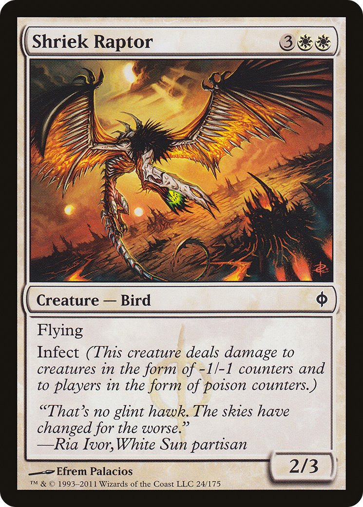 Shriek Raptor (024) Foil - New Phyrexia
