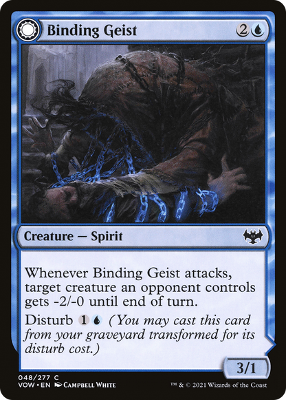 Binding Geist // Spectral Binding (048) Foil - Innistrad: Crimson Vow