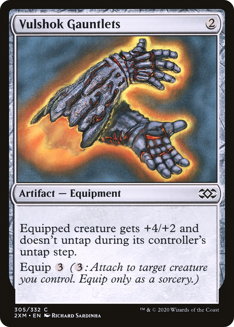 Vulshok Gauntlets [Double Masters] Foil