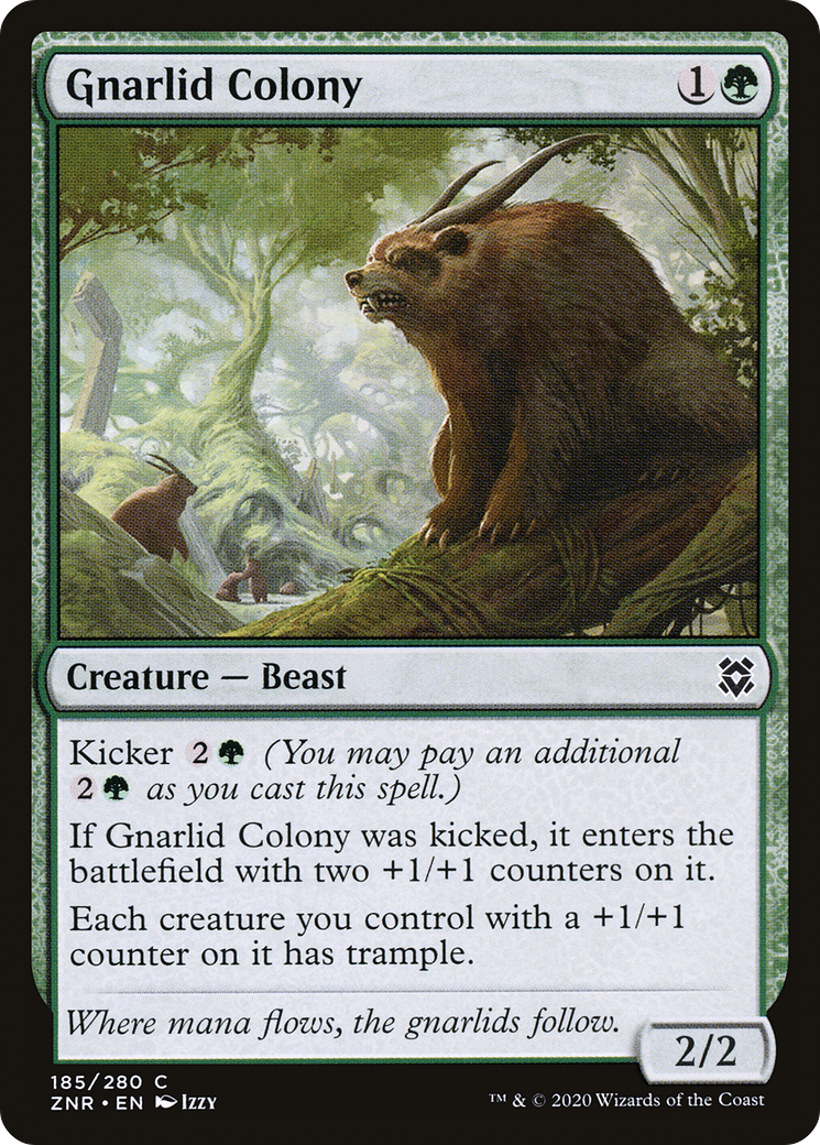 Gnarlid Colony (185) Foil - Zendikar Rising