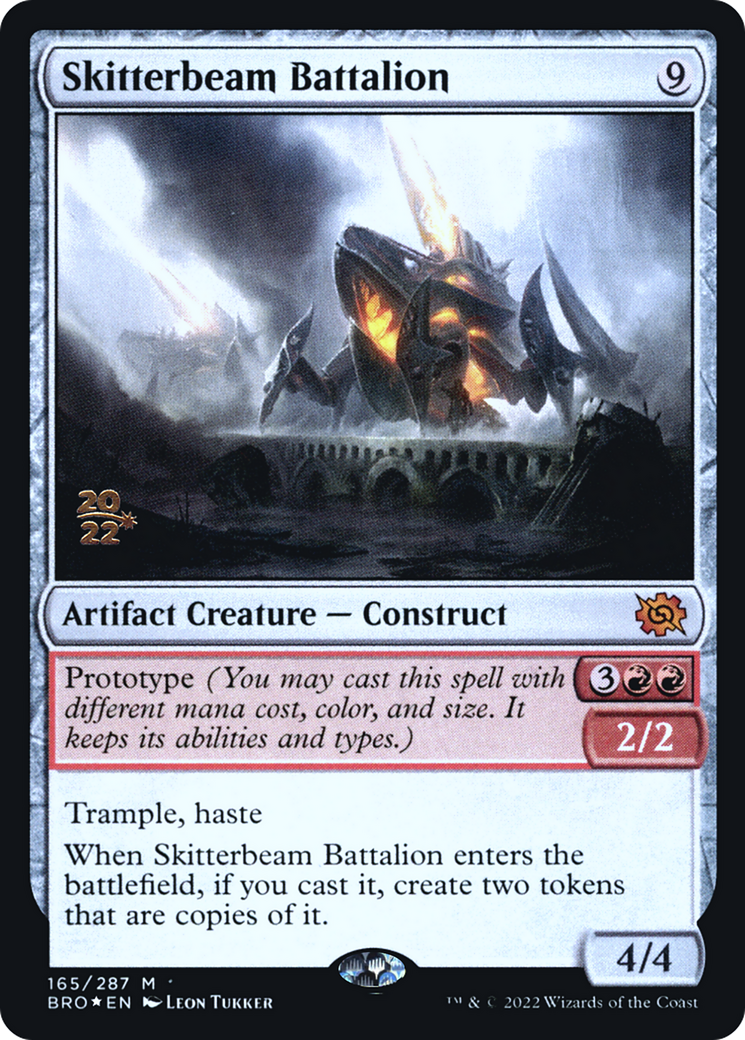 Skitterbeam Battalion (165) Foil - The Brothers' War Promos