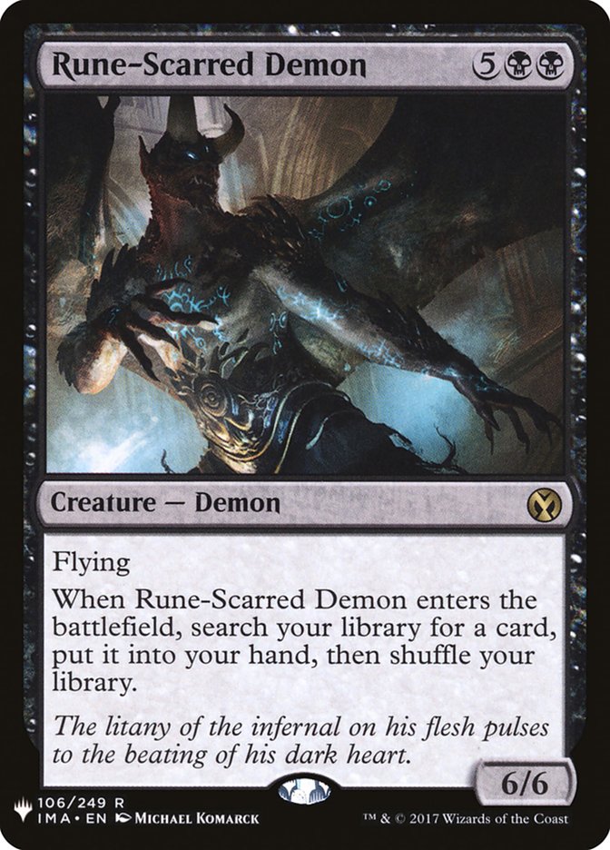 Rune-Scarred Demon [Mystery Booster] | Silver Goblin