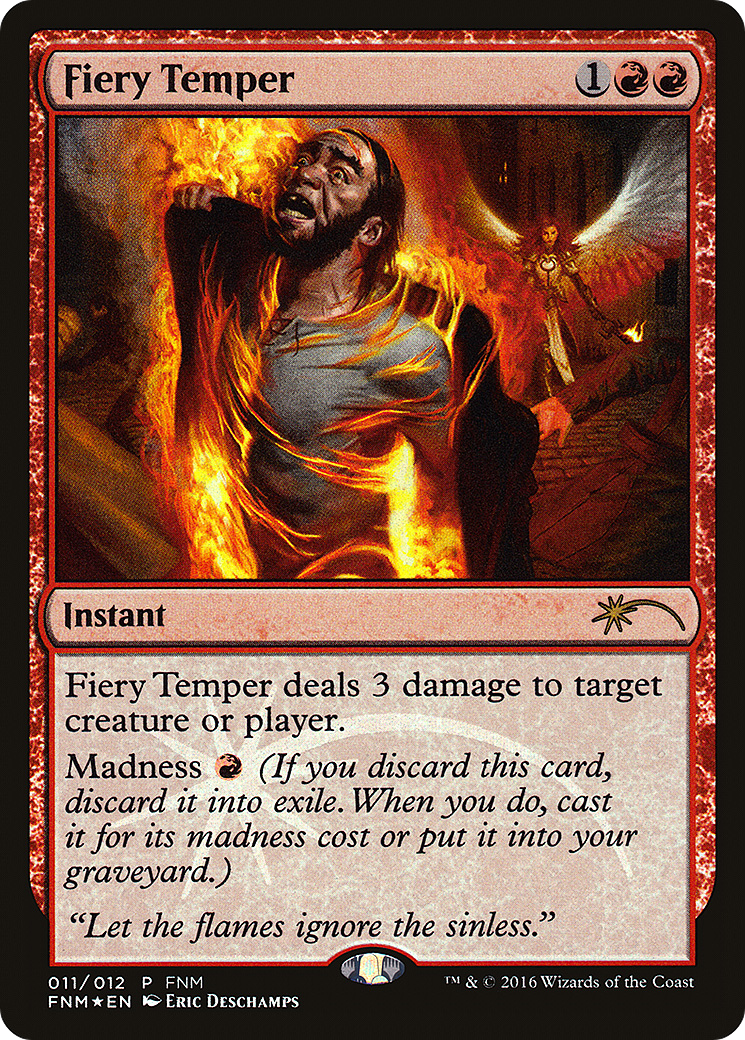 Fiery Temper [Friday Night Magic 2016] | Silver Goblin