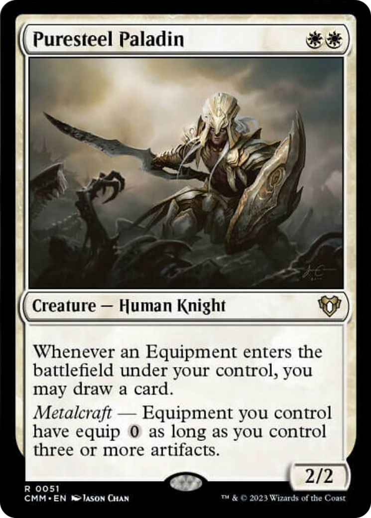 Puresteel Paladin [Commander Masters] | Silver Goblin